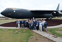 Members of the 461st Bomb Wing and their spouses pose for a picture Oct. 1 in front of “Early Riser,” a B-52 in Tinker’s Maj. Charles B. Hall Memorial Air Park. The retirees, who meet every two years, were treated to a tour of Tinker and the B-52 maintenance facility.  (Air Force photo by Kelly White/Released)