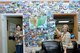 Linda Jo Rosson and Linda Hrebik, both with the 55th Aircraft Maintenance Squadron, point to postcards they’ve received from various Team Offutt members on Offutt AFB, Neb., Oct. 6. The two started collecting the cards about a year-and-a-half ago with people bringing them in as they return from temporary duty assignments, leave, weddings, etc. U.S. Air Force photo by Charles Haymond