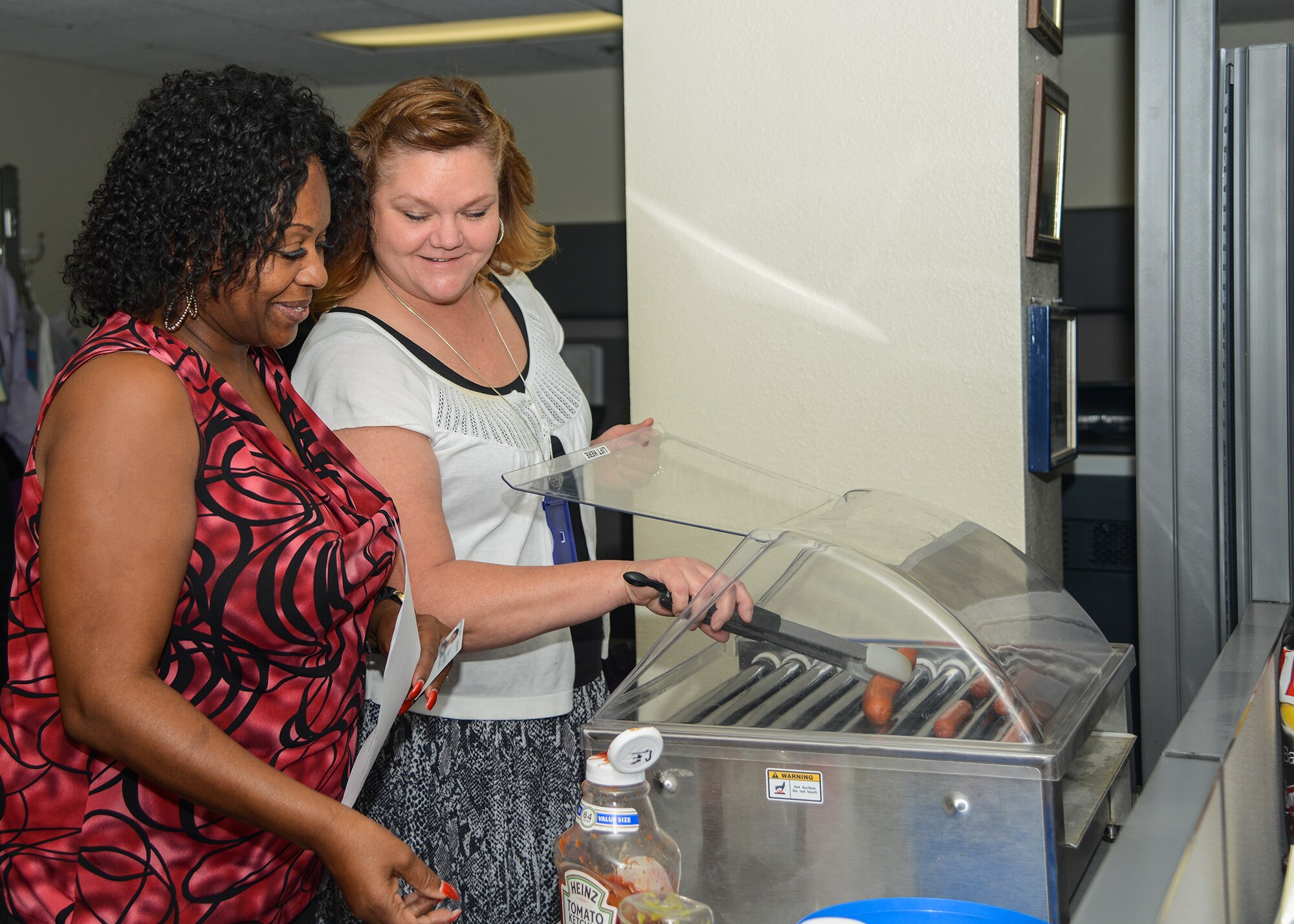 Following tradition, finance personnel during the the end of fiscal year have plenty of food to keep their energy up for the long hours of work. (U.S. Air Force photo by Rebecca Amber)