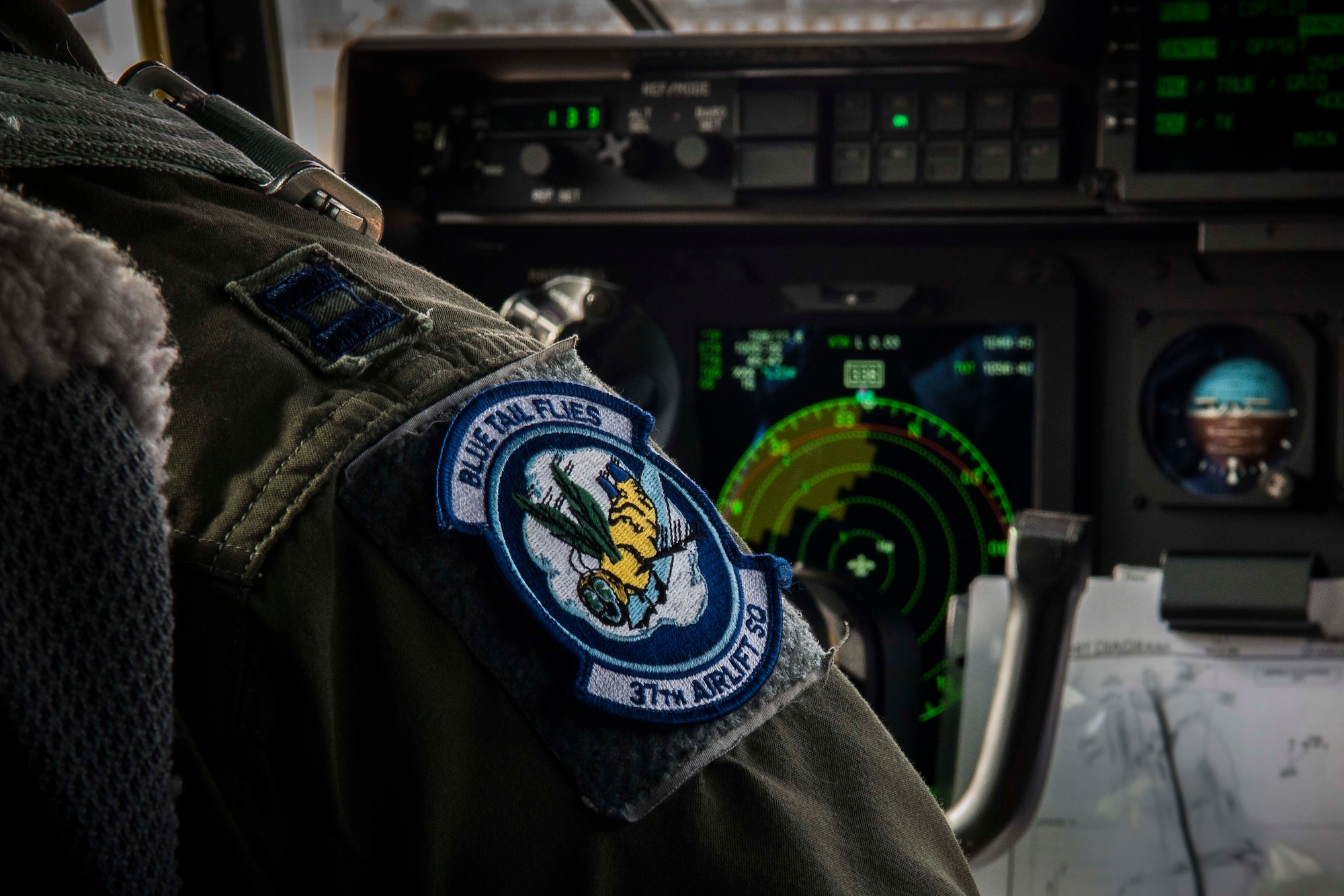A U.S. Air Force pilot prepares to land a C-130J Super Hercules Sept. 9, 2015, at Diyarbakir Air Base, Turkey. The aircrew delivered essential cargo to the 435th Contingency Response Group deployed to DAB in support of the build up of U.S. Air Forces Central Command’s personnel recovery deployment site and facilities at the Turkish installation. (U.S. Air Force photo by Airman 1st Class Cory W. Bush/Released)