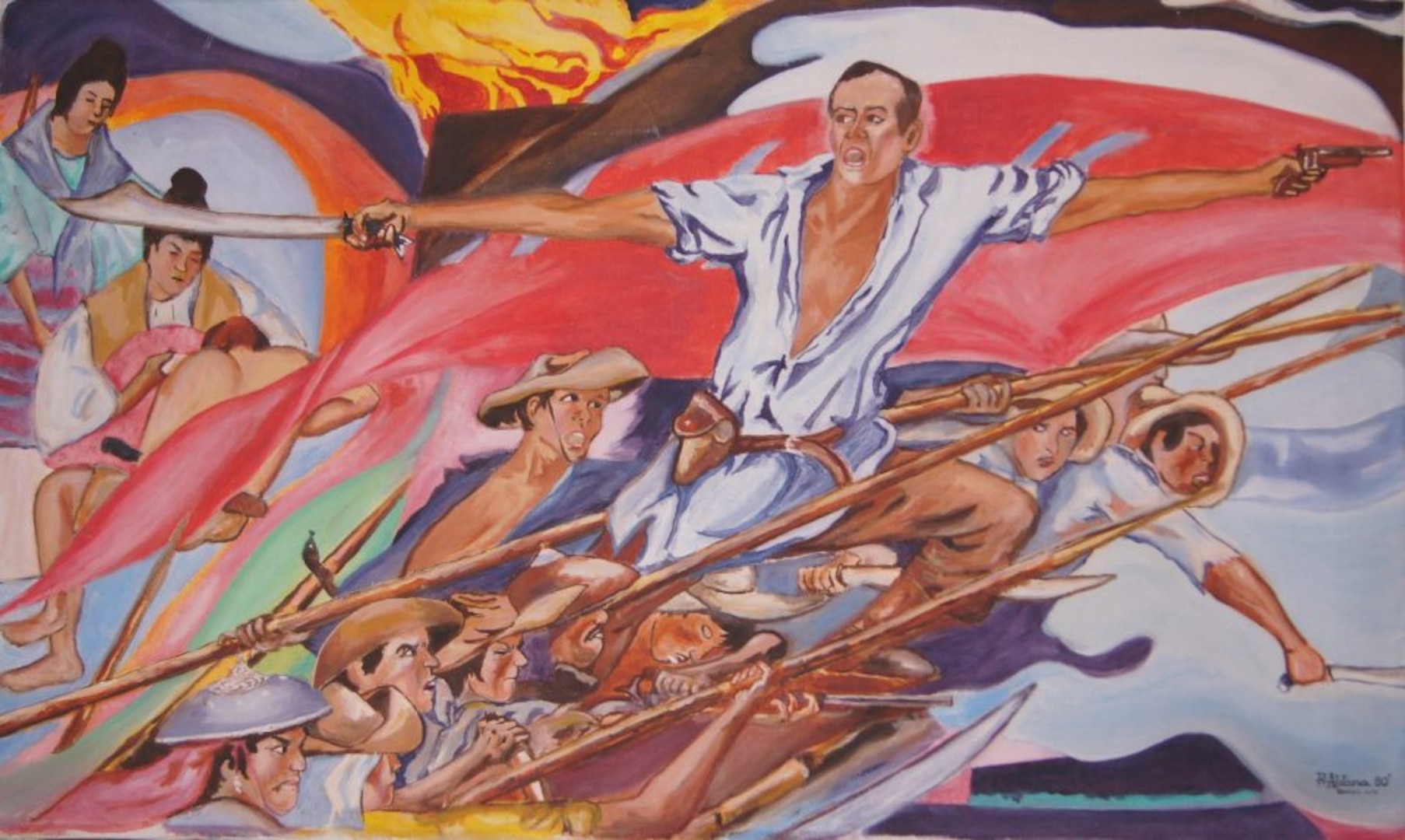 "Himagsikan," by Rosauro Aldana, circa 1980.