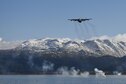 An HC-130 Hercules from the 211th Rescue Squadron drops signal flares in the inner bay of Homer, Alaska, as part of rescue water training Sept. 30, 2015. The 210th, 211th and 212th Rescue Squadrons of the Alaska Air Guard’s 176th Wing trained on water rescue tactics Sept. 30 to Oct. 1. The wing’s &quot;rescue triad&quot; performed both day and night missions including personnel jumps and cargo drops on a moving target, flying night water operations, visual search for casualties and drop zone control for safety and situation management. (U.S. Air National Guard photo/Tech. Sgt. N. Alicia Halla)