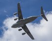 A C-17 Globemaster III flies over Biggs Army Airfield, Texas, during Bold Quest 15-2 operations Oct. 2, 2015. One main facet of Bold Quest was the integration of joint and coalition fire support assets across all warfighting domains. The Army and Air Force worked together to perform air-to-air, surface-to-air, and air-to-surface fire support engagements in live and digitally simulated missions. (U.S. Air Force photo/Airman 1st Class Emily A. Kenney)