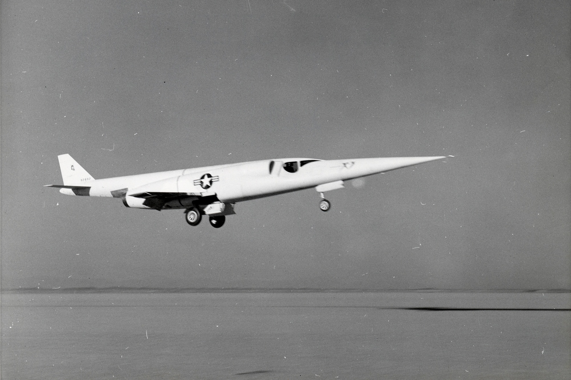 Unlike the X-1 and X-2, which were released in mid-air from carrier aircraft, the X-3 operated in a more conventional manner by taking off from the ground. (U.S. Air Force photo)