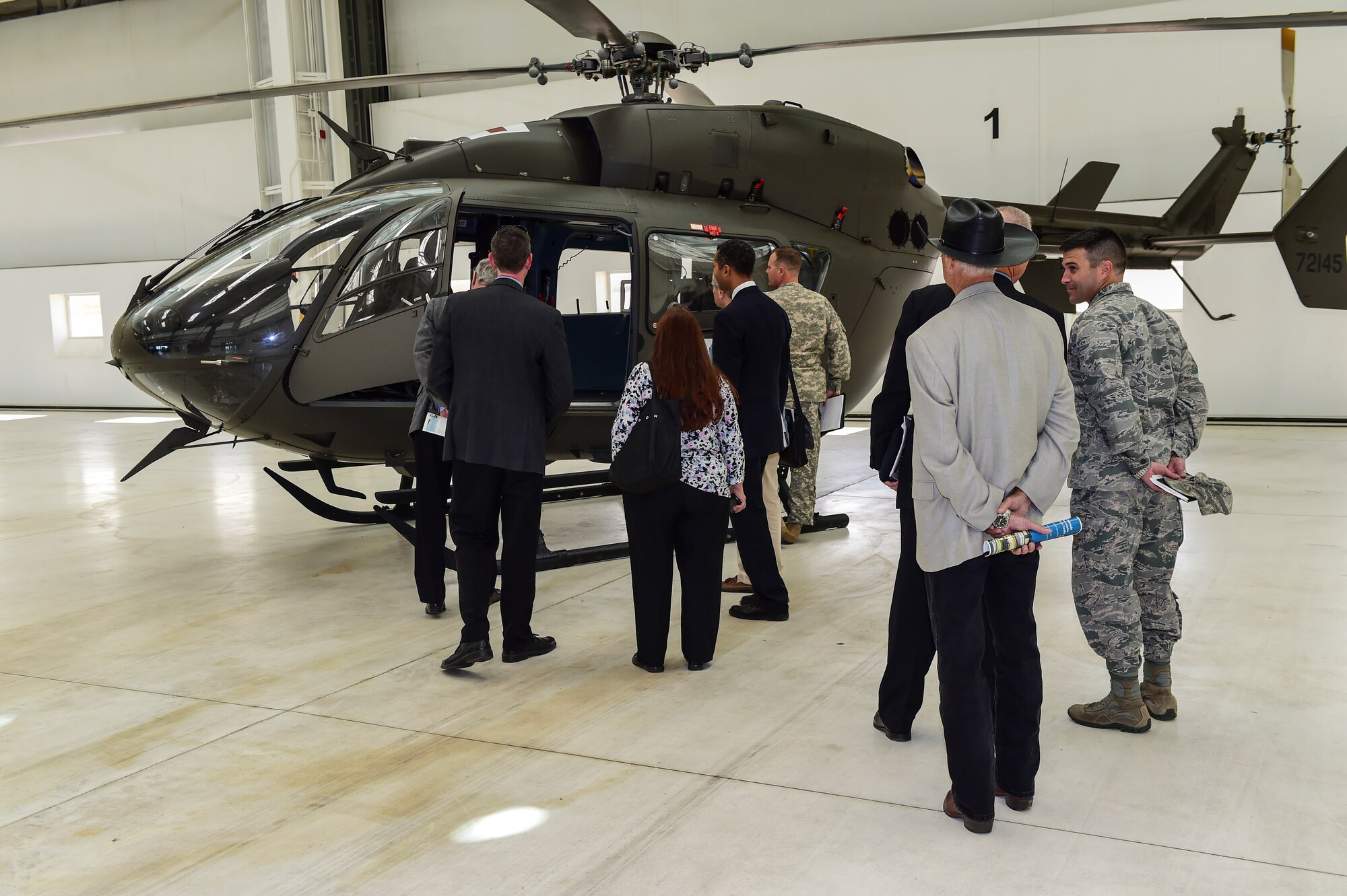 Members of the Metro Mayors Caucus participated in Mayors Day Oct 9, 2015, on Buckley Air Force Base, Colo. This is the second Mayors Day hosted by Team Buckley to encourage local mayors to visit the installation and learn about the military lifestyle. (U.S. Air Force photo by Senior Airman Phillip Houk/Released)