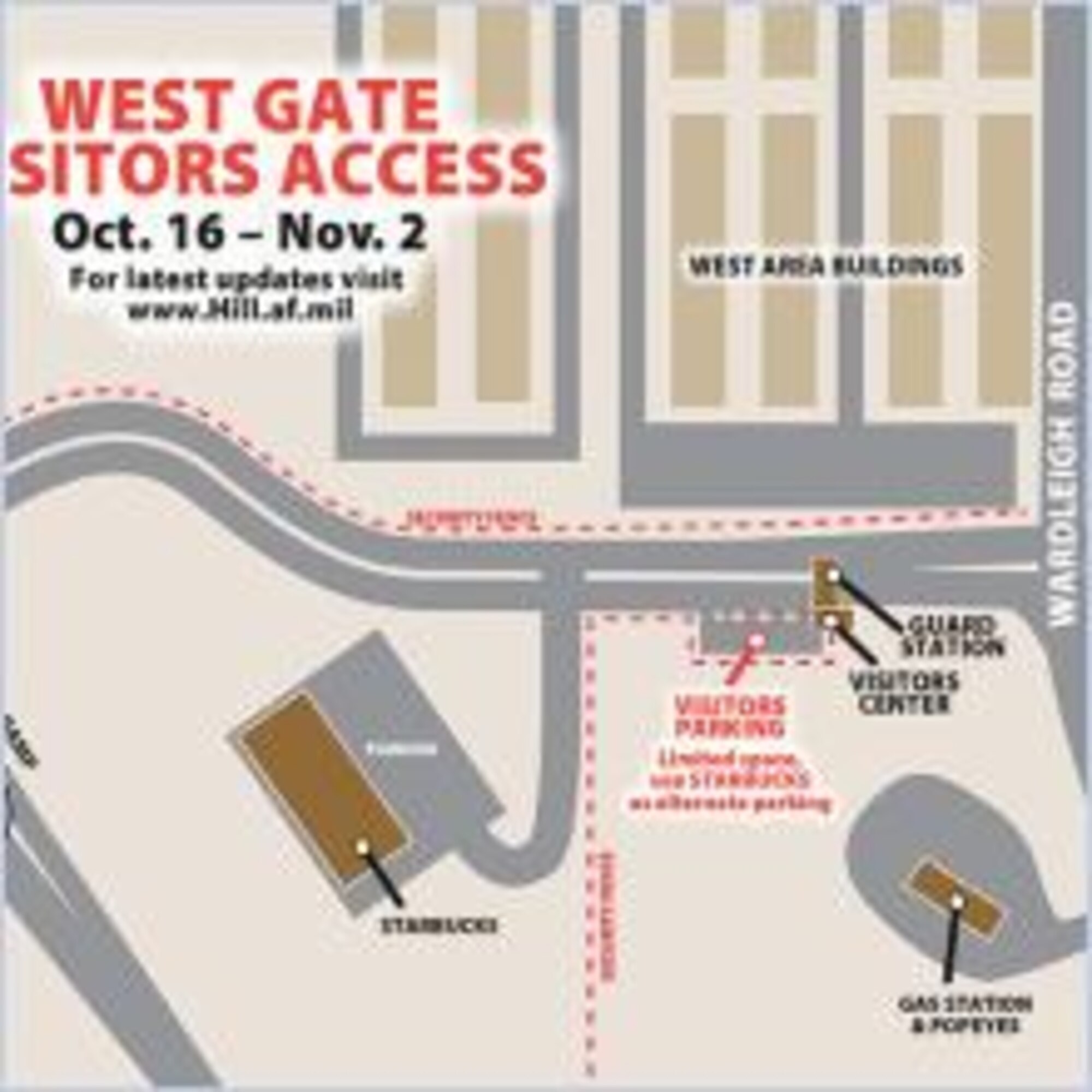 South Gate Visitor's Center closure
