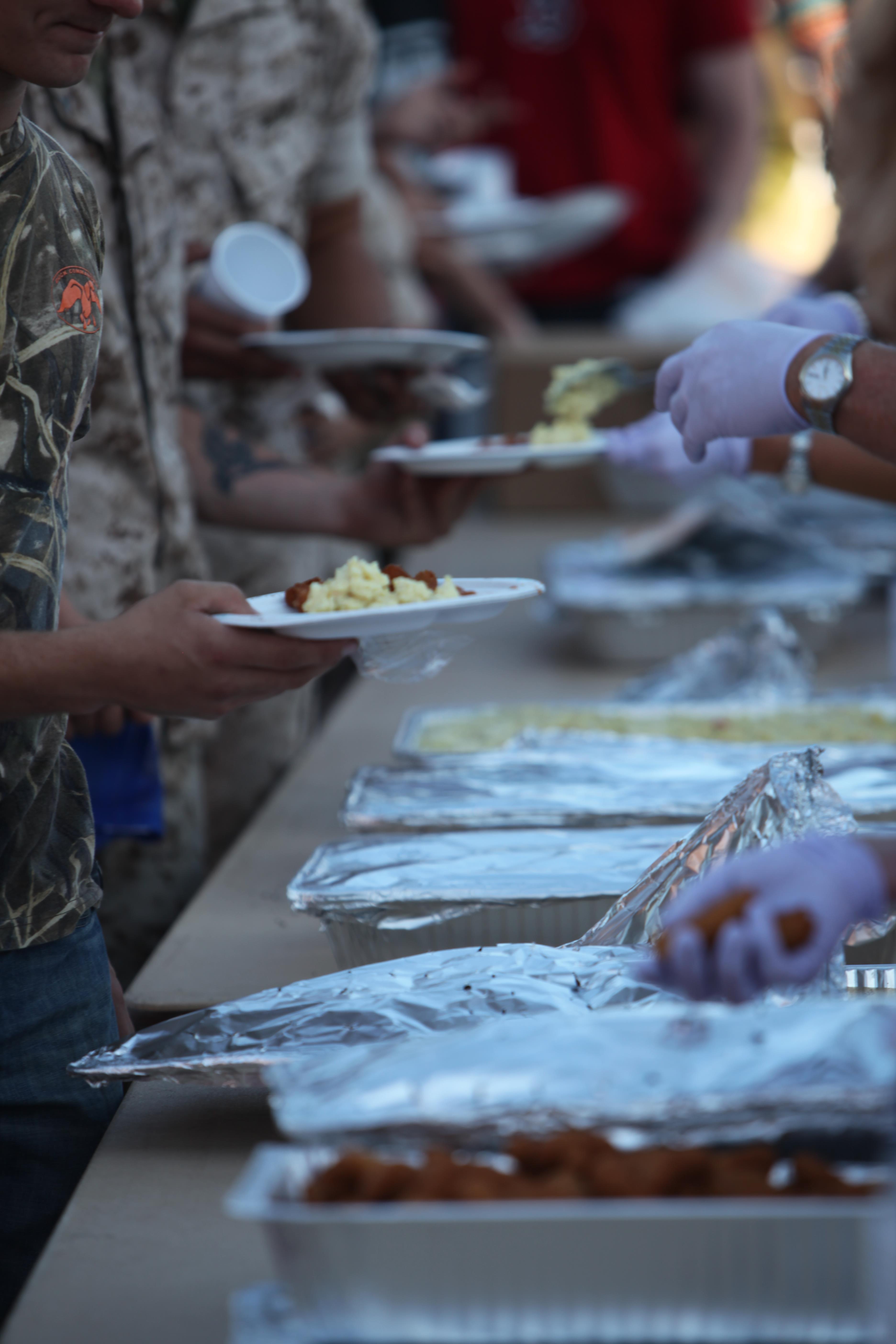 Cherry Point Marines Kick Back Relax At Fall Chicken Picking