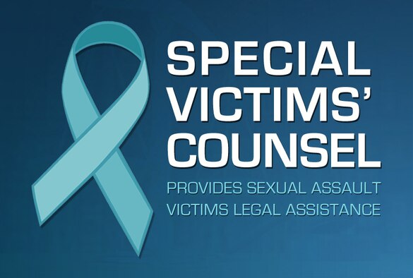 Special Victims' Counsel provides sexual assault victims legal assistance. SVCs are active-duty judge advocates whose role is to represent victims in a confidential, attorney-client relationship through the investigation and prosecution process. (U.S. Air Force courtesy graphic)