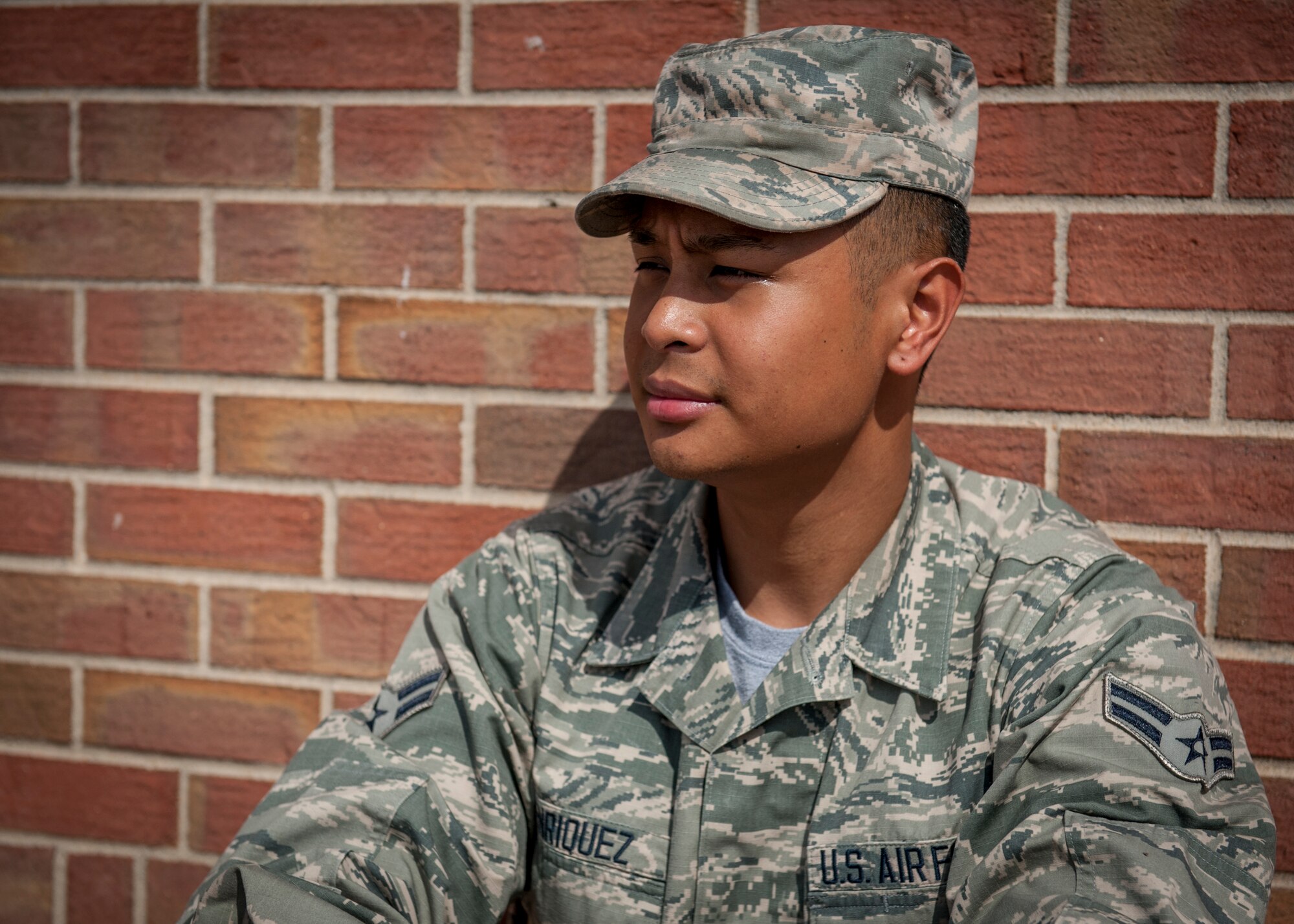 PETERSON AIR FORCE BASE, Colo. – Airman 1st Class Patrick Enriquez, 21st Contracting Squadron contracting specialist, had a hard life growing up, often not having food to eat and ended up homeless. After hitting rock bottom, Enriquez joined the Air Force to obtain a better life for himself. (U.S. Air Force photo by Senior Airman Rose Gudex)