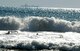 Women battle the surf in Pohang harbor at start of the CISM World Games triathlon Oct. 10, 2015, in Pohang, South Korea. (U.S. Armed Forces Sports photo by Gary Sheftick)