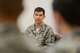 Chief Master Sgt. Keith Davis, 436th Airlift Wing command chief, listens to a question from an Airman attending a professional development session titled, 