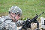 Gen. Frank Grass, chief of the National Guard Bureau, fires an M-4 rifle using both iron and close combat optic sites at the installation’s range 8A, Oct. 9, 2015. Fort Indiantown Gap, run by the Pennsylvania Army National Guard, trains more than 130,000 service members from all branches and components, multinational partners and interagency partners at the federal, state and local levels annually.