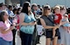 Family and friends await the arrival of deployed Airmen Oct. 13, 2015, Beale Air Force Base, California. The returning group of Airmen represent the 427th and 306th Reconnaissance Squadrons and completed the final MC-12 deployment from Beale. (U.S. Air Force photo by Staff Sgt. Jeffrey M. Schultze)