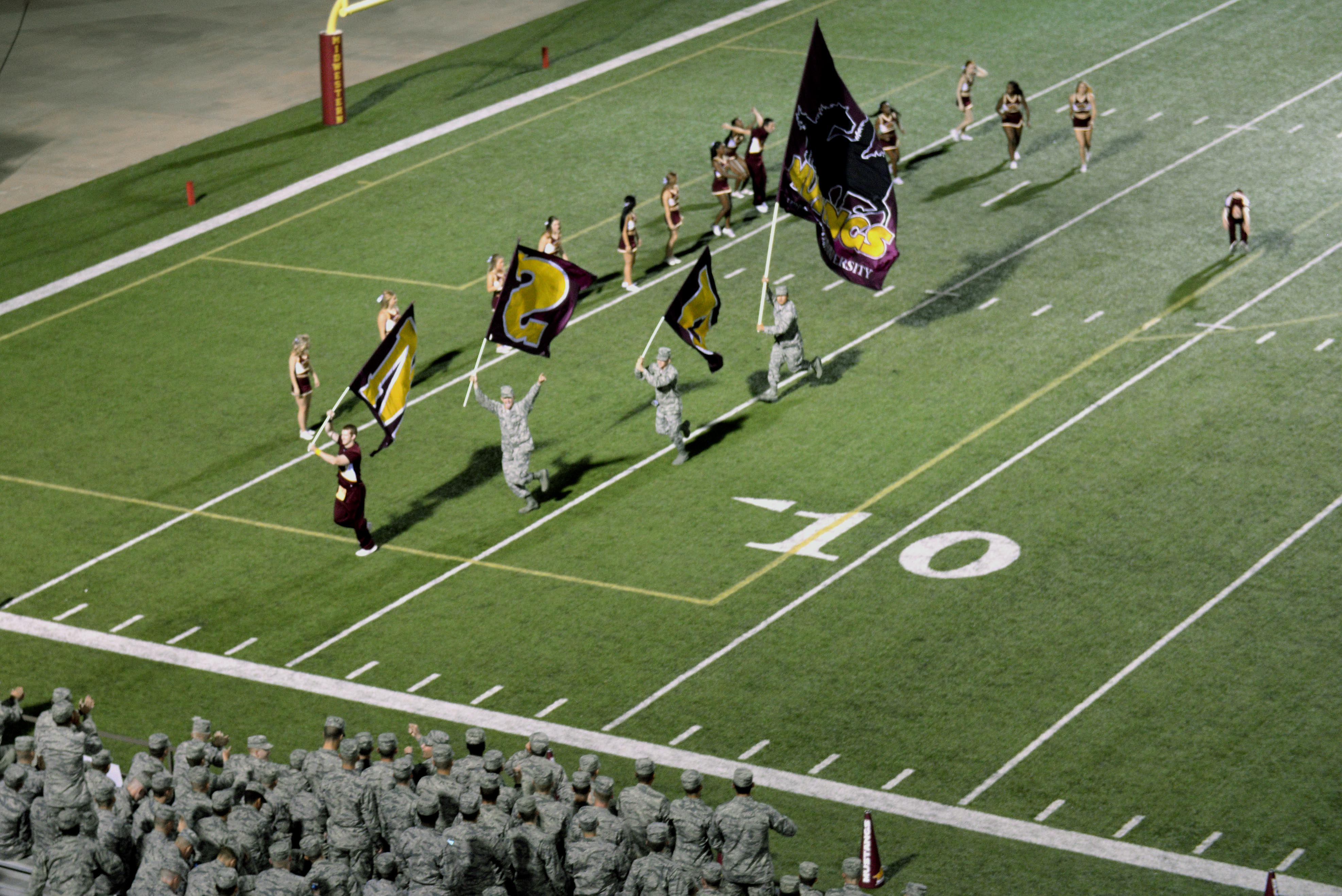 Airmen Cheer On Local University At Football Game Sheppard Air