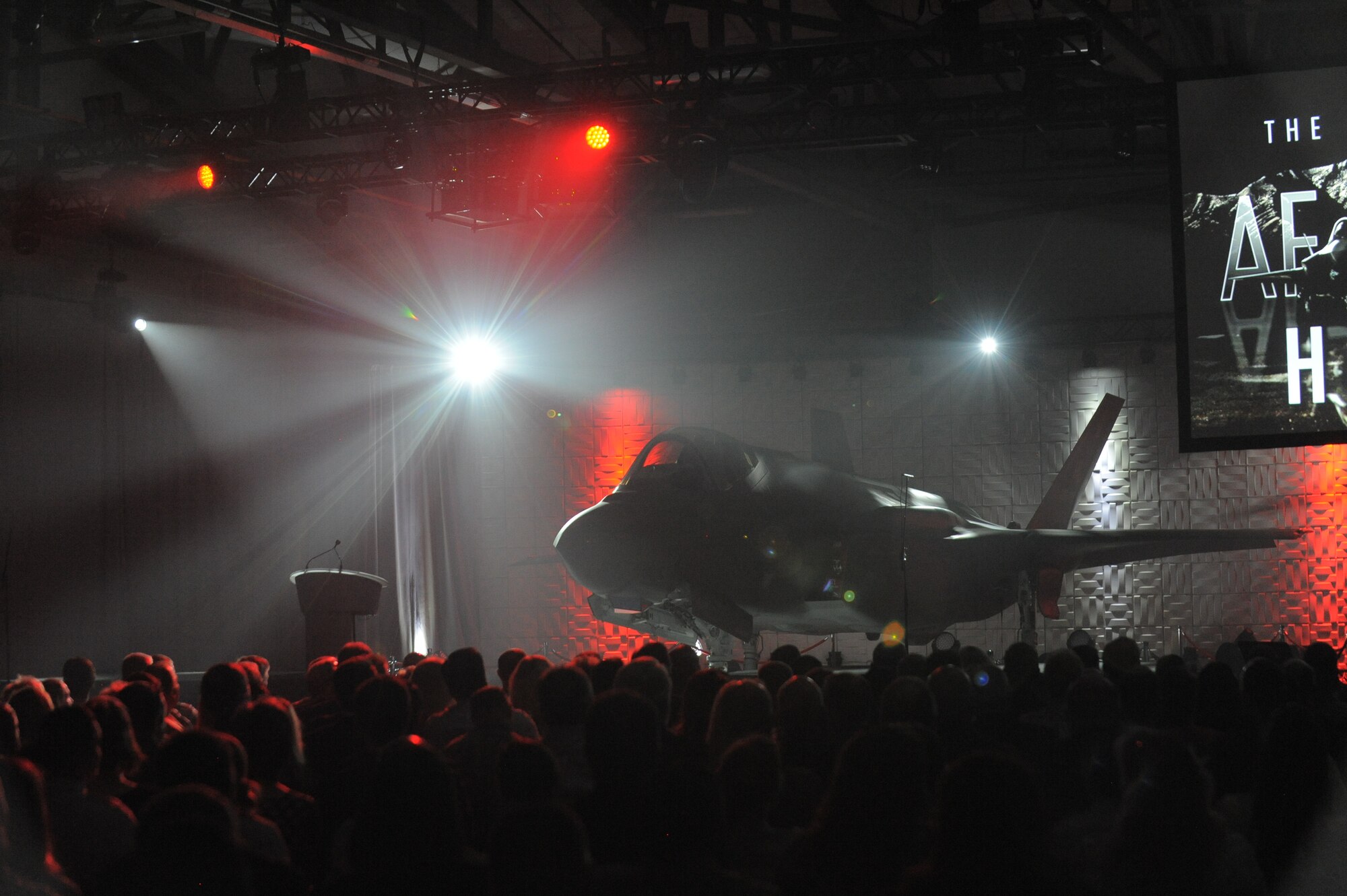 The active duty 388th Fighter Wing and Air Force Reserve 419th Fighter Wing formally welcomed the arrival of the F-35 Lightning II during a ceremony hosted by Lockheed Martin at Hill Air Force Base, Utah, Oct. 14. The ceremony was attended by Airmen, Air Force leaders, Utah elected officials, and members of the local community to mark the beginning of F-35 operations at the two fighter wings. (U.S. Air Force photo/Todd Cromar) 