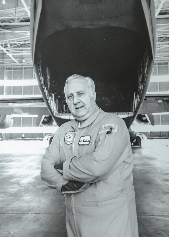 Master Sgt. Theodore Venturini retired from the Air Force in 1979 and went to work for McDonnell Douglas as the chief loadmaster on the first C-17 Globemaster III, code named the C-X D9000 program. (U.S. Air Force photo by Rebecca Amber)
