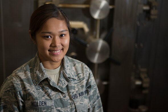 Staff Sgt. Sophie Holden, 82nd Comptroller Squadron NCO in charge of customer service and native of Iriga city, Philippines, has been in the Air Force for eight years and is the Support Airman of the Week at Sheppard Air Force Base, Texas, for Oct. 6-12, 2015. Holden is responsible for ensuring Airmen receive fast and efficient customer service. (U.S. Air Force photo/Senior Airman Kyle Gese)