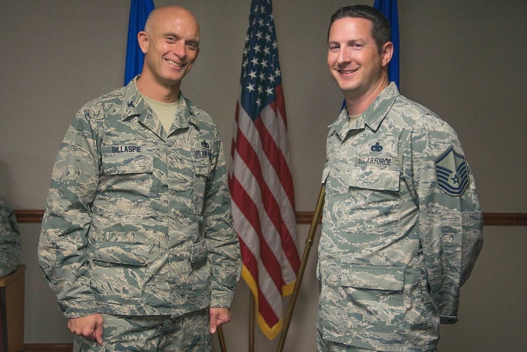Master Sgt. James Wagner II, 373rd Training Squadron training curriculum superintendent and native of Ft. Smith, Ark., has been in the Air Force for nearly 18 years and is the commander's Wingman of Choice at Sheppard Air Force Base, Texas, for the week of Oct. 13-19, 2015. Wagner was chosen by his leadership to be the Wingman of Choice for his outstanding job performance. (U.S. Air Force photo/Senior Airman Kyle Gese)