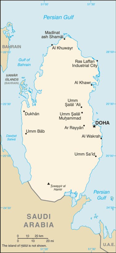 Qatar Map Gif