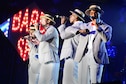 Members of Tops in Blue perform a show at the Hampton Roads Convention Center in Hampton, Va., Oct. 6, 2015. The performance group is one of the oldest and most widely traveled entertainment groups of its kind. (U.S. Air Force photo/Senior Airman Kimberly Nagle)