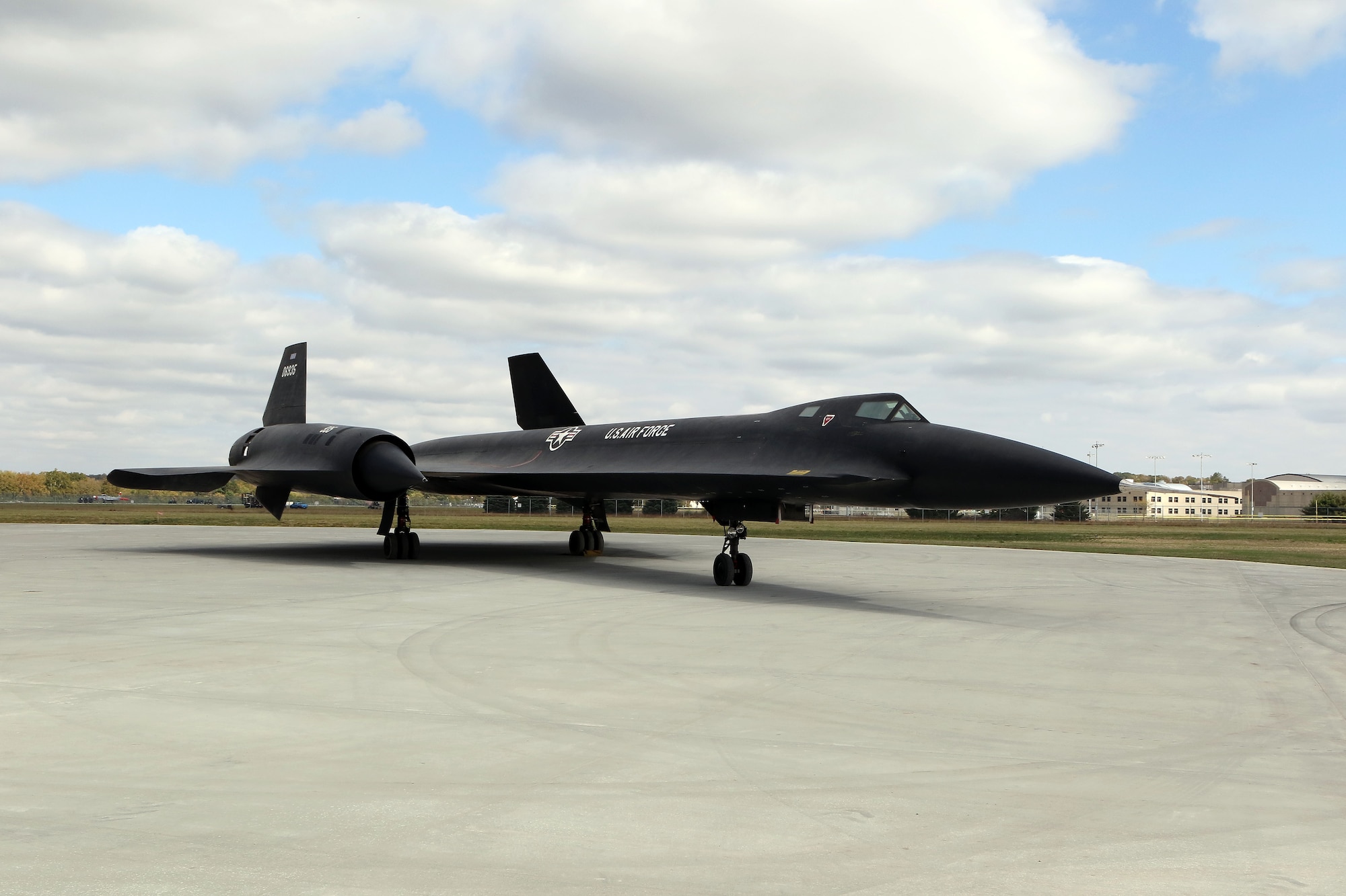Restoration staff move the Lockheed YF-12A into the new fourth building at the National Museum of the U.S. Air Force on Oct. 13, 2015. (U.S. Air Force photo by Don Popp) 