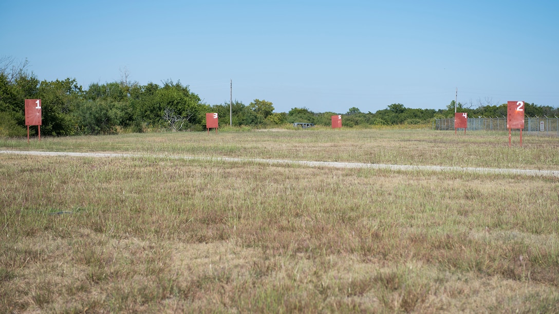This photo shows the newly refurbished 203 grenade training range on Sheppard Air Force Base, Texas, Oct. 6, 2015. 82nd Security Forces Squadron combat arms instructors to increase training effectiveness and realism, recently refurbished this training range. (U.S. Air Force photo/Senior Airman Kyle Gese)