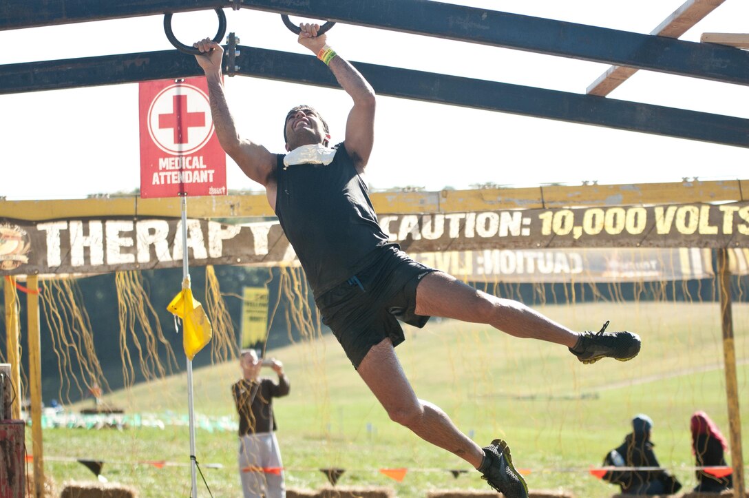 COATESVILLE, Penn. - A Tough Mudder participates in Tough Mudder Philly Oct. 17 in Coatesville, Penn. The U.S. Army Reserve was one of the sponsors for the event. (U.S. Army photo by Sgt. Hector Membrano)