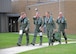 (From Left) Lt. Col. Doug Baker, commander, 104th Fighter Squadron, Col. Paul Johnson, commander, 175th Operations Group, Brig. Gen. Scott Kelly, commander, 175th Wing, and Col. Ed Jones, commander, 175th Maintenance Group, walk toward their aircraft before Kelly's fini flight from Warfield Air National Guard Base, Baltimore, Md., Oct. 17. Kelly’s fini flight marked the end of his service as wing commander because he is transitioning to be the assistant adjutant general – Air for the Maryland National Guard. (Air National Guard photo by Tech. Sgt. Christopher Schepers/RELEASED)