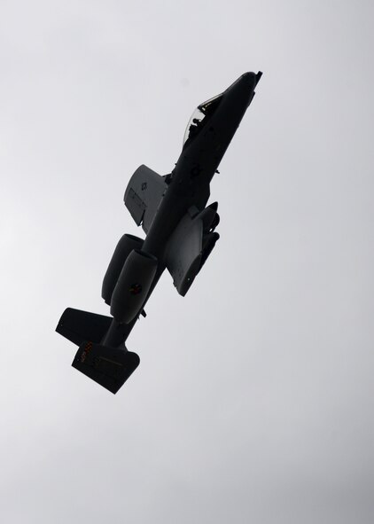 U.S. Air Force Brig. Gen. Scott L. Kelly, 175th Wing commander, Maryland Air National Guard, performs a maneuver during his final flight in an A-10C aircraft at Warfield Air National Guard, Baltimore, Md., October 17, 2015. Kelly’s fini flight marked the end of his service as wing commander because he is transitioning to be the assistant adjutant general – Air for the Maryland National Guard. (Air National Guard photo by 2nd Lt. Benjamin Hughes/Released)