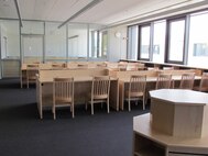 Department of Defense Education Activity library at Stuttgart Elementary and High School in Germany.
