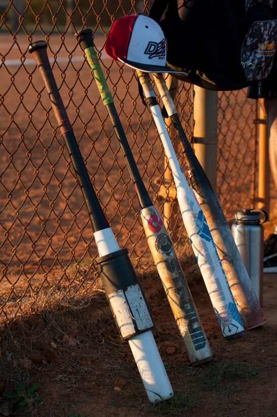 U.S. Army Soldiers and Air Force Airmen gathered for the annual Joint Base Langley-Eustis All-Stars Softball game at Langley Air Force Base, Va., Oct. 14, 2015. The Commander’s Cup competition aims to promote physical fitness, morale and esprit de corps through athletic competition. (U.S. Air Force photo by Senior Airman R. Alex Durbin/Released)