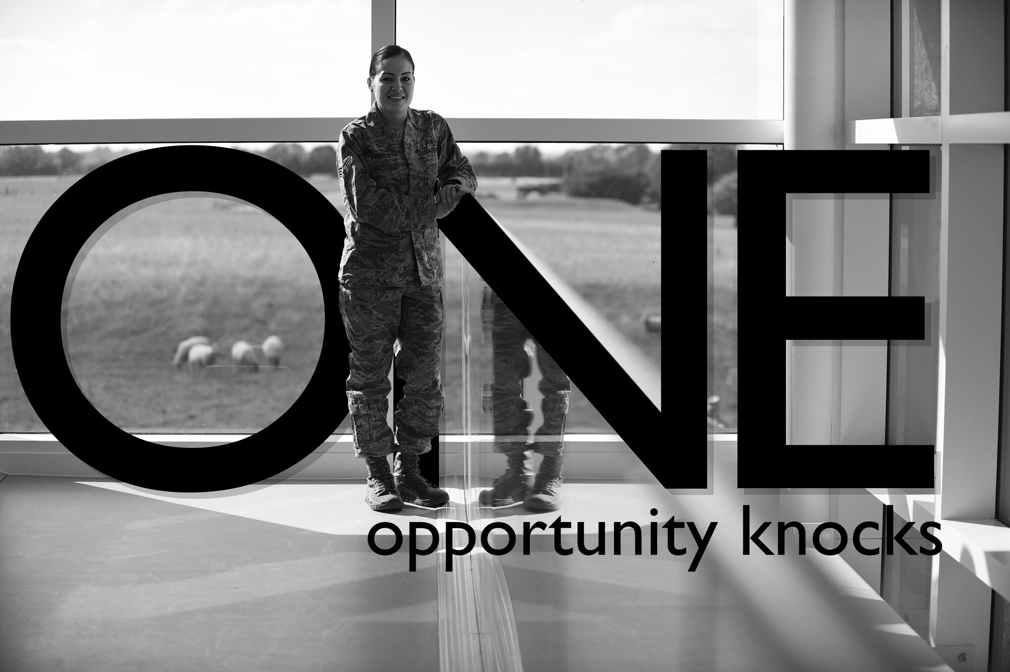ONE: opportunity knocks (U.S. Air Force photo illustration by Staff Sgt. Jarad A. Denton/Released)