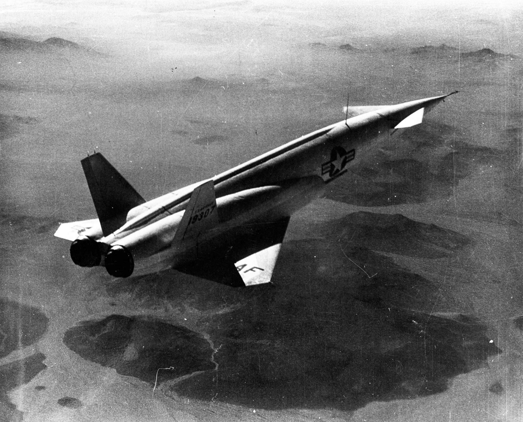 The X-10 could be remotely controlled from the ground or another aircraft, or it could guide itself. (U.S. Air Force photo)