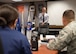 Chief Master Sergeant Michael J. Warner, command chief of Air Force Materiel Command, speaks to members of Airman Leadership School Class 16 Alpha during a visit to Hanscom AFB Oct. 21. In the Air Force, ALS is responsible for preparing junior enlisted Airmen to supervise other Airmen. At Hanscom that training extends beyond active duty to the Guard and Reserve, and beyond the Air Force with the Coast Guard. (U.S. Air Force photo by Mark Herlihy)
