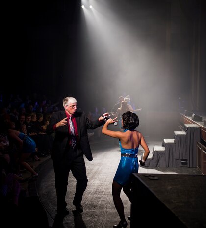 Air Force Tops in Blue performed a free concert the military and civilian community Oct. 20, 2015, at the North Charleston Performing Arts Center in North Charleston, S.C. Tops in Blue is an all active-duty Air Force Expeditionary Entertainment Unit composed of 35 to 40 of the most talented vocalists, musicians, dancers and technicians anywhere. The primary purpose of Tops in Blue is to entertain military personnel and their families around the world, raise morale and educate and inspire audiences on topics such as resiliency and social issues through musical performances. (U.S. Air Force photo/Airman 1st Class Clayton Cupit)
