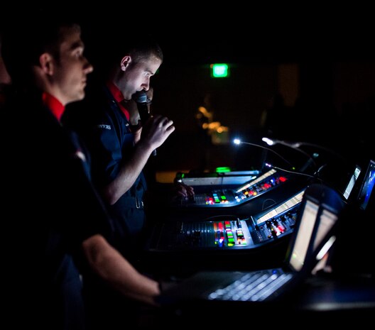 Air Force Tops in Blue performed a free concert the military and civilian community Oct. 20, 2015, at the North Charleston Performing Arts Center in North Charleston, S.C. Tops in Blue is an all active-duty Air Force Expeditionary Entertainment Unit composed of 35 to 40 of the most talented vocalists, musicians, dancers and technicians anywhere. The primary purpose of Tops in Blue is to entertain military personnel and their families around the world, raise morale and educate and inspire audiences on topics such as resiliency and social issues through musical performances. (U.S. Air Force photo/Airman 1st Class Clayton Cupit)