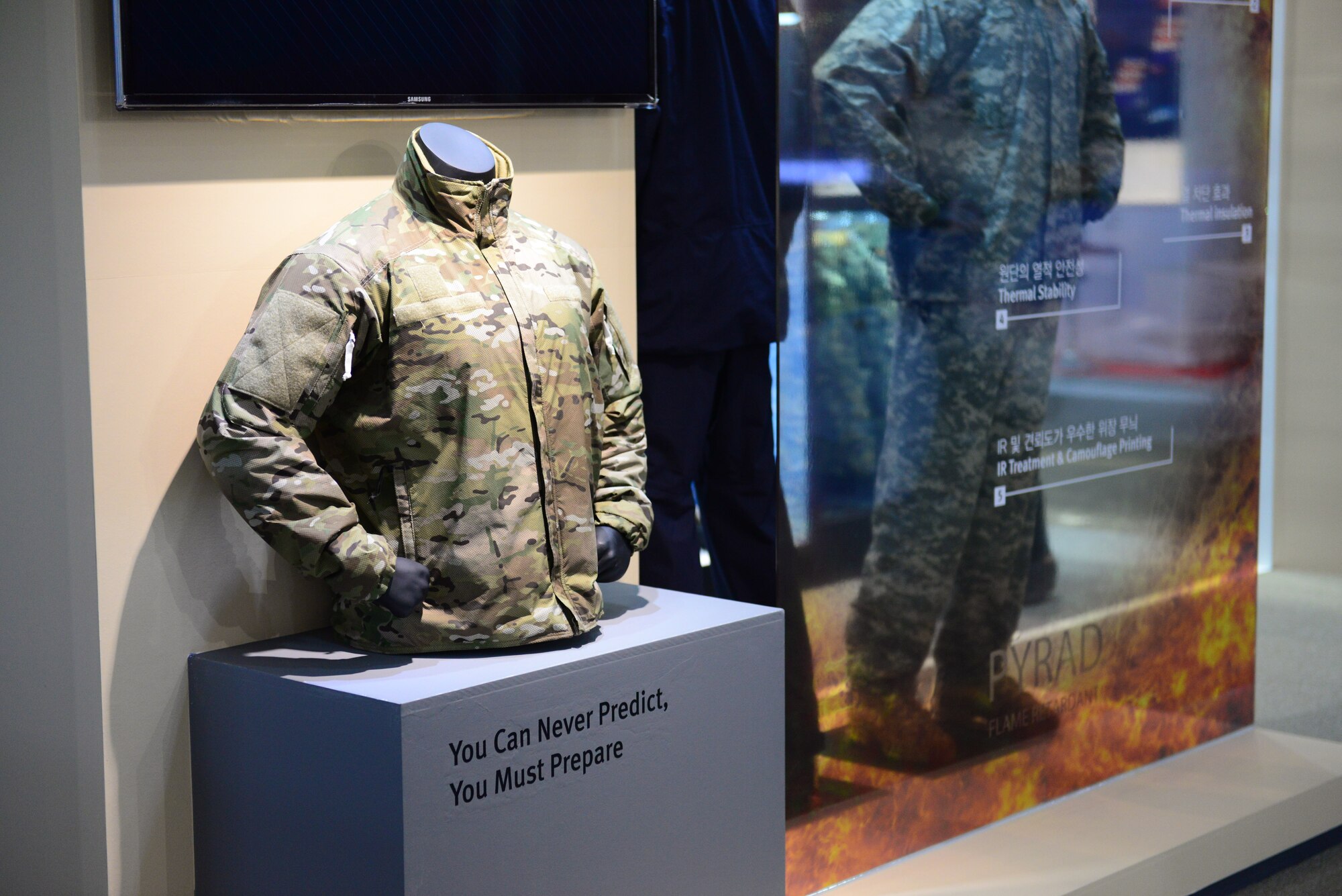 The biennial Seoul International Aerospace and Defense Exhibition kicked off with a media at Seoul Airport, Republic of Korea, Oct. 19, 2015. With 370 companies from 32 different nations the ADEX is the largest air show in Northeast Asia. The exhibition is open to members of the public Oct. 24 and 25. (U.S. Air Force photo/Staff Sgt. Amber Grimm)