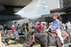 Alyse Ingram, niece of Kentucky Air Guard member Master Sgt. Brittany Ingram, rides a pony during the 123rd Airlift Wing’s annual Family Day at the Kentucky Air National Guard Base in Louisville, Ky., on Sept. 13, 2015. The day consisted of various activities including bounce houses, a display of classic cars, jousting and pony rides. The event was made possible by a partnership with the Airman and Family Readiness Office and the Key Volunteer Group. (U.S Air National Guard photo by Senior Airman Joshua Horton)