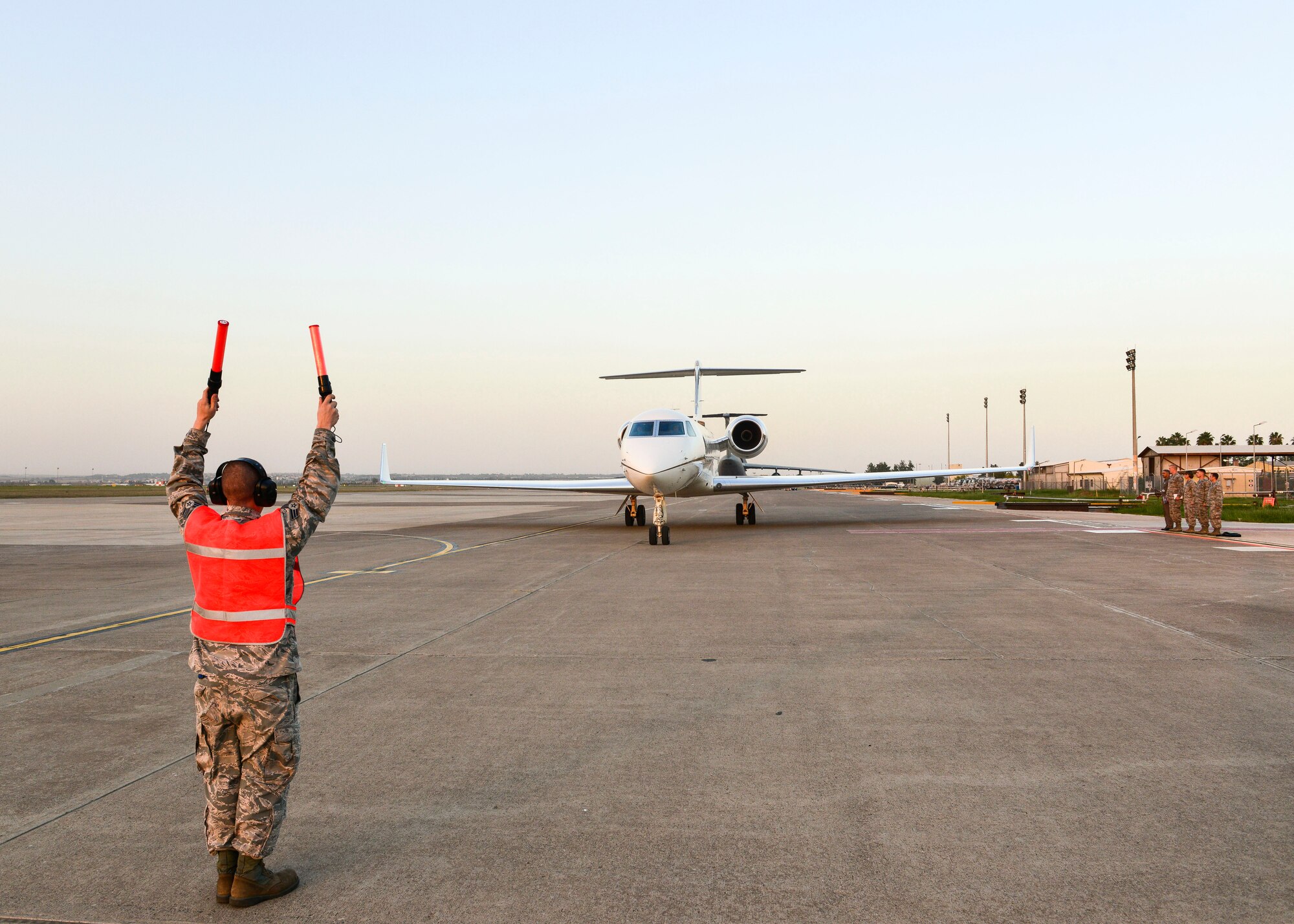 Gen. Darren McDew, U.S. Transportation Command commander, visited Team Incirlik Oct. 17, 2015, at Incirlik Air Force Base, Turkey. McDew toured Incirlik to meet with Airmen and get a firsthand look at how they accomplish the mission of the 39th Air Base Wing. (U.S. Air Force photo by Airman 1st Class Cory W. Bush/Released)