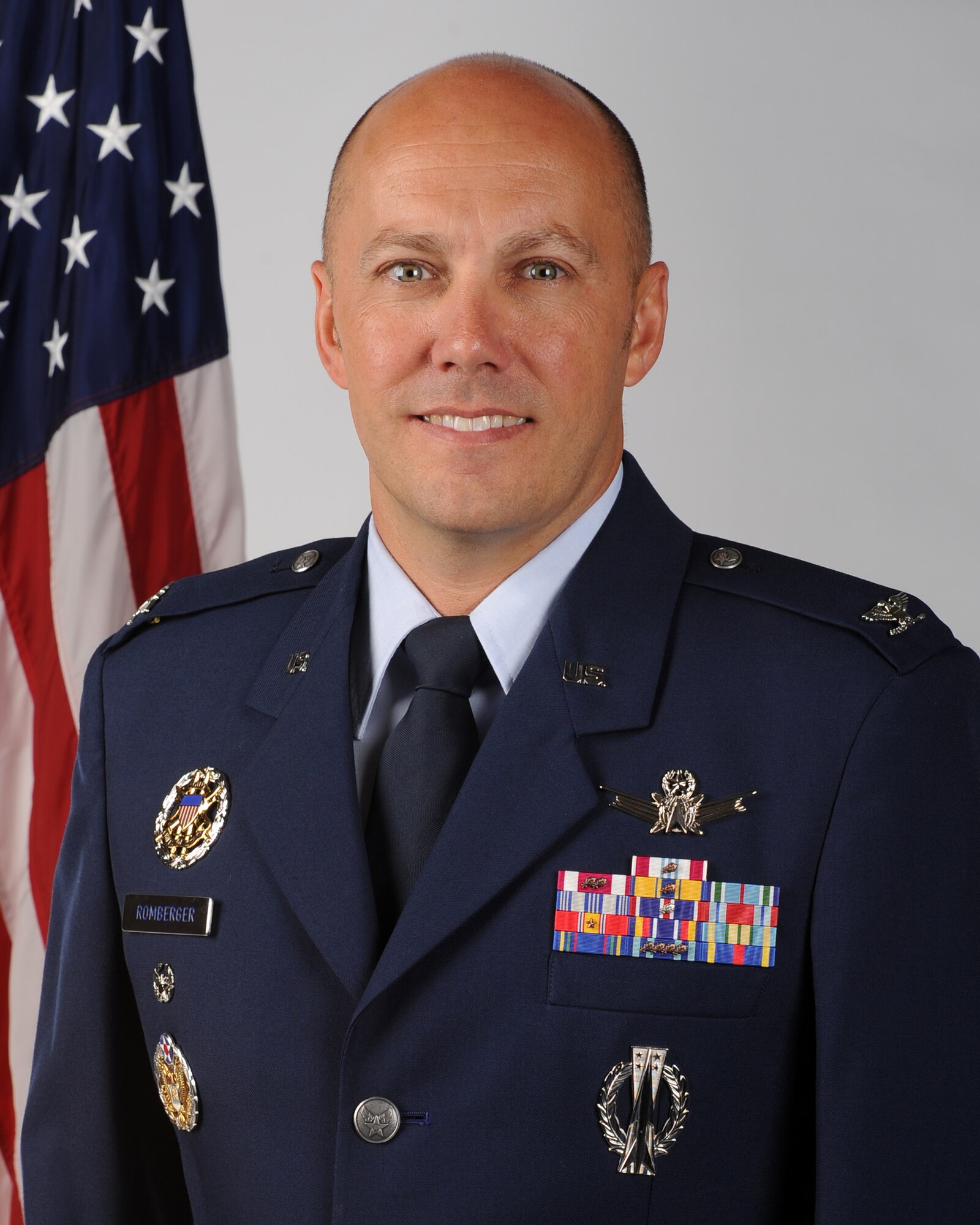 Col. Scott Romberger, 460th Space Wing vice commander, is the new vice commander of Buckley AFB, Colo., as of July 2015. Romberger has spent 21 years in the Air Force before arriving at the 460th SW and brings knowledge and experience with him from years in the space mission. (Courtesy photo)  