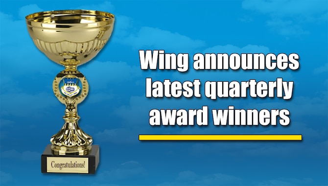 The 315th Airlift Wing announced its latest quarterly award winners this week. (U.S. Air Force graphic by Michael Dukes)