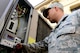 U.S. Air Force Staff Sgt. Aaron Washington, 8th Civil Engineer Squadron heating, ventilation, air conditioning, and refrigeration technician performs a chiller turnoff at a dormitory building for the no heat/no cool program at Kunsan Air Base, Republic of Korea, Oct. 22, 2015. The changeover allows HVAC systems to be evaluated and repaired before the heating season begins. (U.S. Air Force photo by Senior Airman Ashley L. Gardner/Released)

