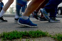 Members from the U.S. and Republic of Korea air forces start the day with a 5k run to kick-off the Korean and American Friendship Day off at Kunsan Air Base, Republic of Korea, Oct. 23, 2015. They participated in activities throughout the day to celebrate and strengthen the partnership shared by the ROK and U.S. (U.S. Air Force photo by Senior Airman Ashley L. Gardner/Released) 
