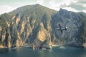 A C-130 Hercules flies over Izu Peninsula, Japan, Oct. 14, 2015. Performing regular in-flight operations gives all related personnel real-world experience to stay prepared for contingency situations and regular operations. (U.S. Air Force photo/Airman 1st Class Elizabeth Baker)