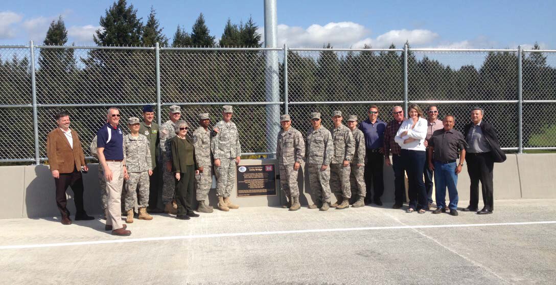 The Joint Base Lewis-McChord Unity Bridge, also known as the Joint Base Access Corridor, was recently recognized with the Society of American Military Engineers 19th Annual Projects of Excellence Silver Award.