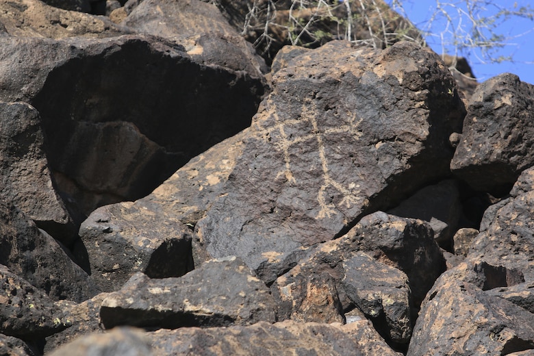 During construction of Adobe Dam some artifacts were temporarily moved to protect them during construction. Archeologists were onsite to supervise their care and return to the present day Deer Valley Petroglyph Preserve. The Arizona State University Center for Archaeology and Society curates the preserve.