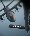 A U.S. Air Force C-130 Hercules from RAF Mildenhall, England, prepares to receive fuel from a KC-135 Stratotanker from RAF Mildenhall, England, Oct. 22, 2015, over the Atlantic Ocean. The two aircraft were training in exercise Trident Juncture, an exercise designed to help militaries respond more effectively to regional crises with NATO allies and partners – improving security of borders, ensuring energy security and countering threats of terrorism. (U.S. Air Force photo by Senior Airman Christine Halan/Released)