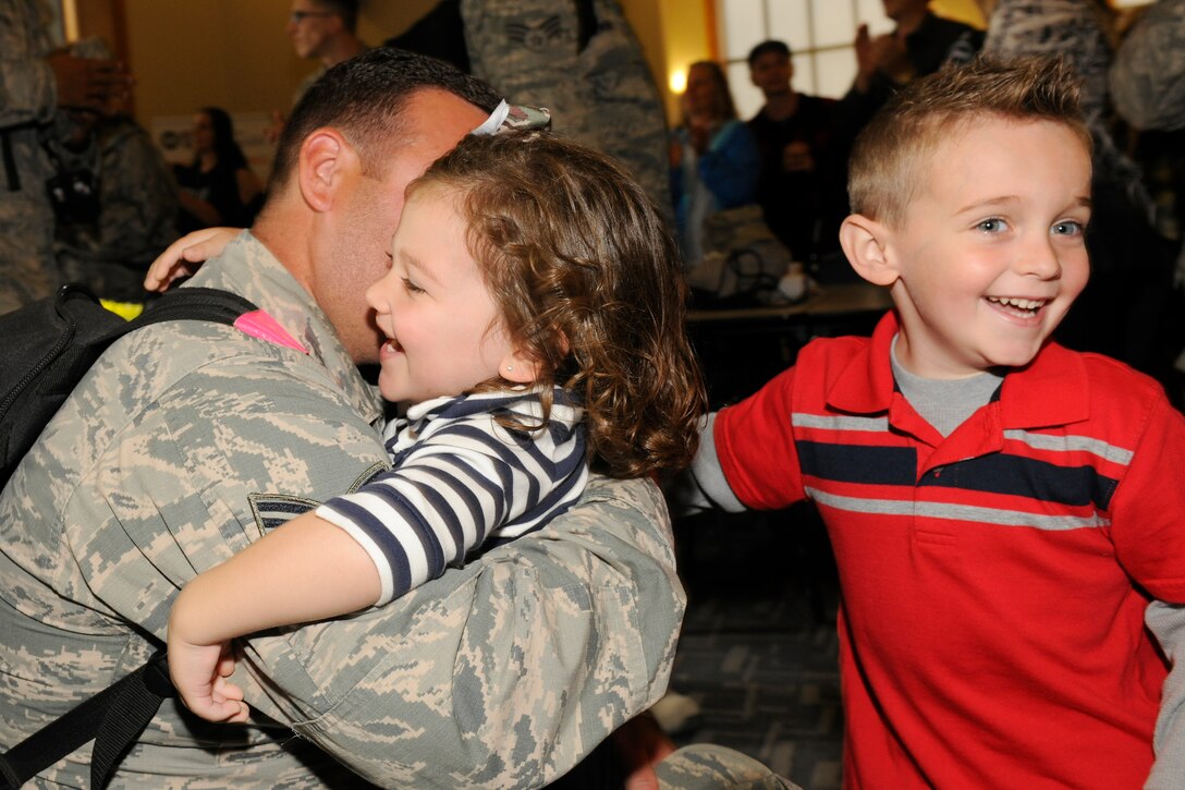 151024-Z-EZ686-243 -- Hundreds of Airmen from the 127th Wing, Selfridge Air National Guard Base, Mich., return home on October 24, 2015 after a six month to Southwest Asia in support of U.S. Central Command's Operation Inherent Resolve.   (U.S. Air National Guard photo by Master Sgt. David Kujawa)