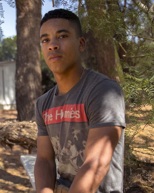 Pfc. Quintin Campbell, student, Marine Corps Communication-Electronics School, competed in track and field and wrestling throughout high school and played a role in his team making fourth at nationals for track. (Official Marine Corps photo by Lance Cpl. Levi Schultz/Released)