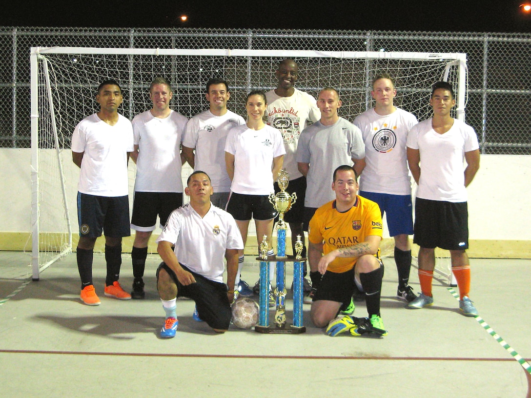 The 412th Medical Group took the Intramural Soccer Championship. (Courtesy photo)